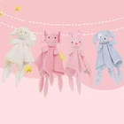 Мягкое успокаивающее полотенце для новорожденных, милый кролик, детская погремушка, подарок, мягкое одеяло, кукла, удобный спутник для сна, детские плюшевые игрушки