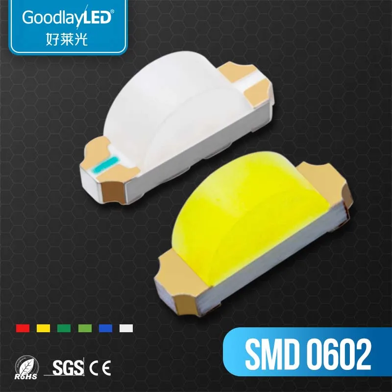 SMD0602 Красный Желтый Белый Многоцветный фиксированный боковой светоизлучающий