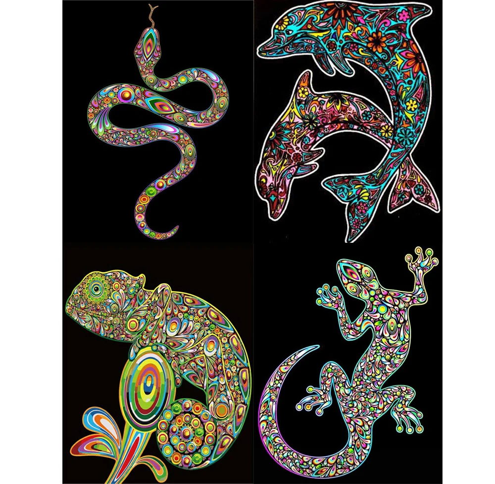 

Diamond Embroidery Gecko Snake Adults Crafts Wall Decoration Abstract Animals Jewel Cross Stitch Handmade Mosaic Paint