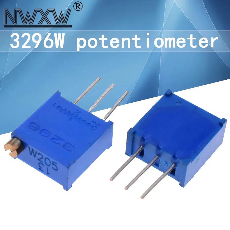

10 шт., регулируемый многооборотный потенциометр 3296 Вт 503 203 103 501 502 50R 100R 1K 2K 5K 50K 202 K 100K 200K 500K 1M