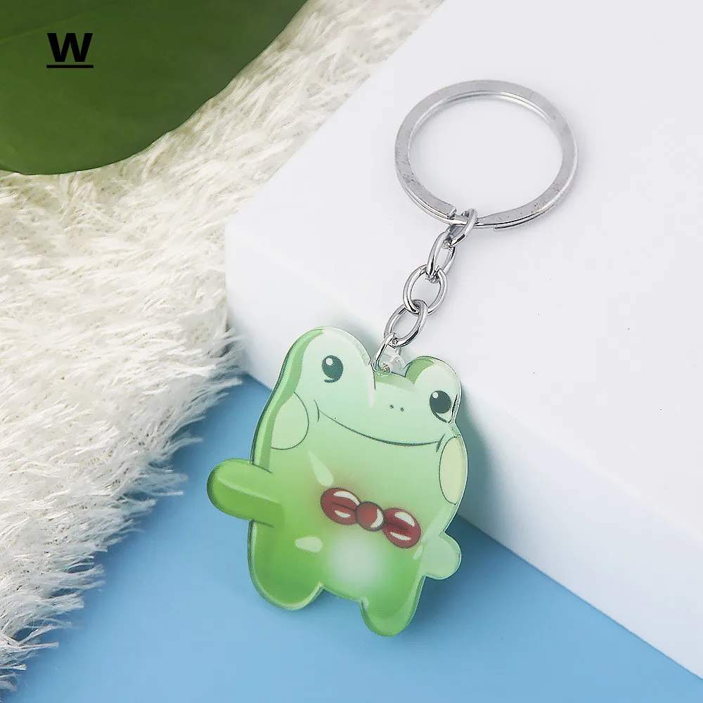 

2021 Anime Killing Stalking Yoonbum Frog Keychain Sangwoo Cosplay Acrylic Key Chain for Women Men Kids Christmas Jewelry Gift