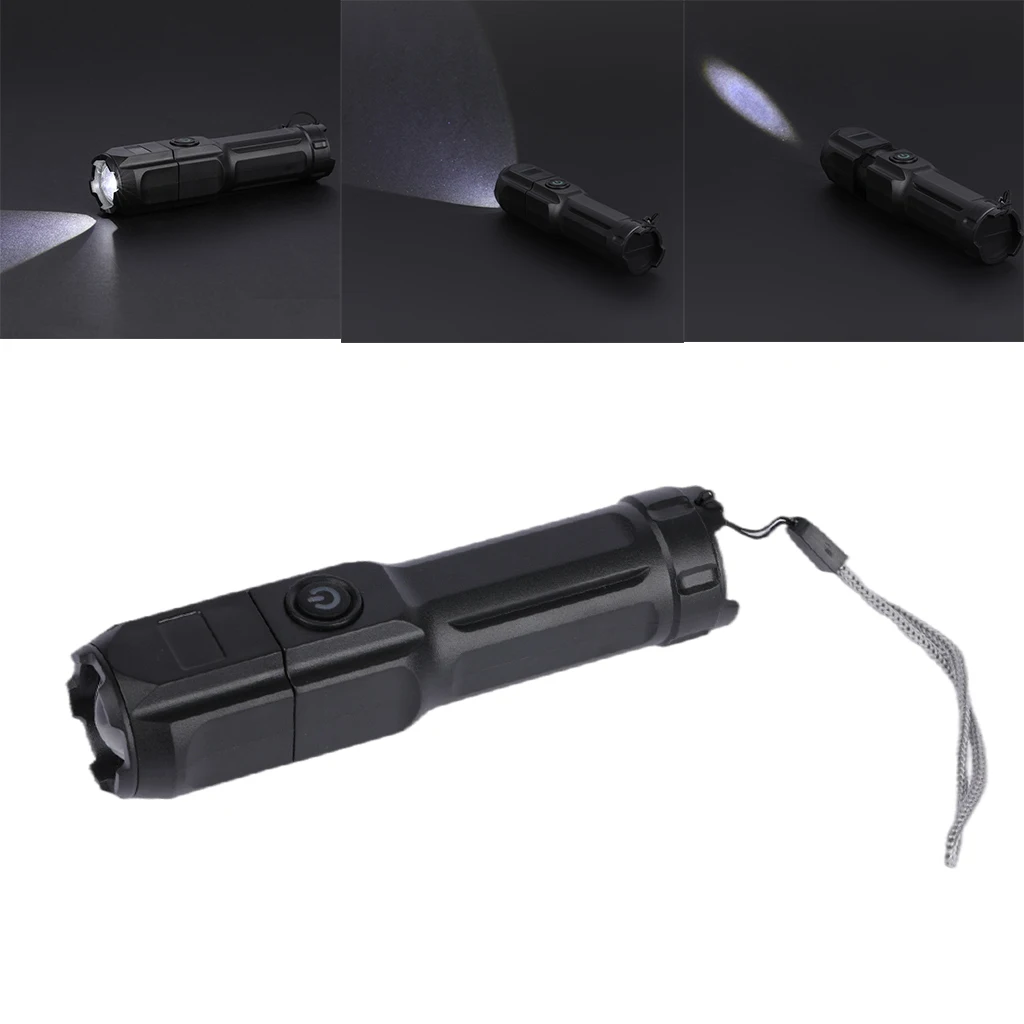 

450 Lumens Most Powerful Led Flashlight Usb Zoom Torch 18650 Batteries Rechargeable Battery Outdoor Flashlight