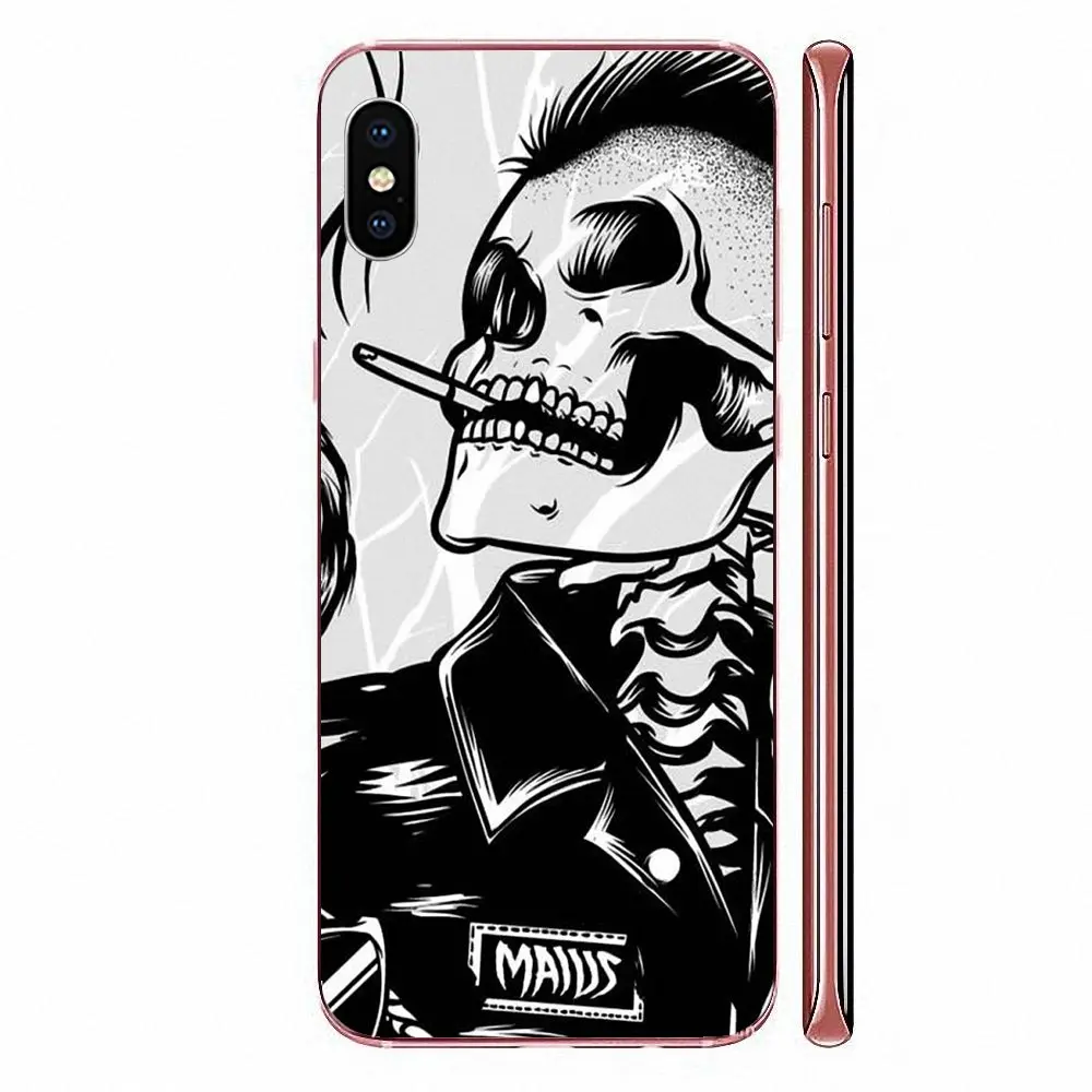 Популярные чехлы с черепами Alice Punk для Sony Xperia Z Z1 Z2 Z3 Z4 Z5 compact Mini M2 M4 M5 T3 E3 E5 XA XA1 XZ