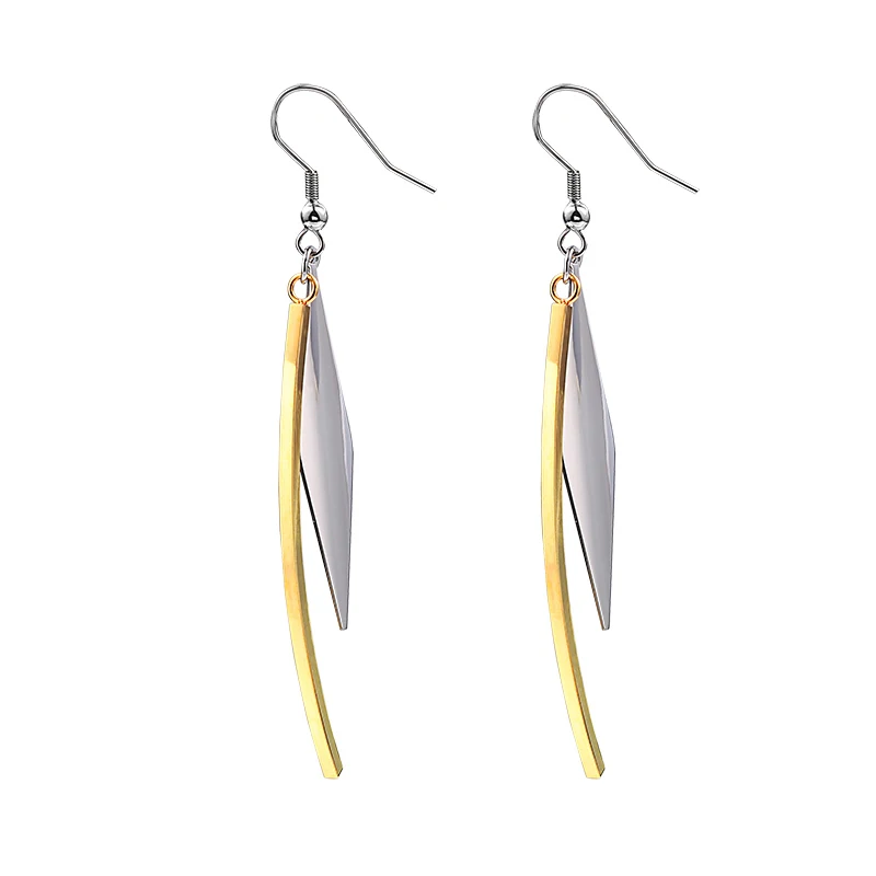 Серьги подвески RIR геометрической формы из нержавеющей стали модные простые