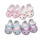 Мини-туфли для кукол, 18 дюймов, в американском стиле, 13, белые, розовые, синие, фиолетовые