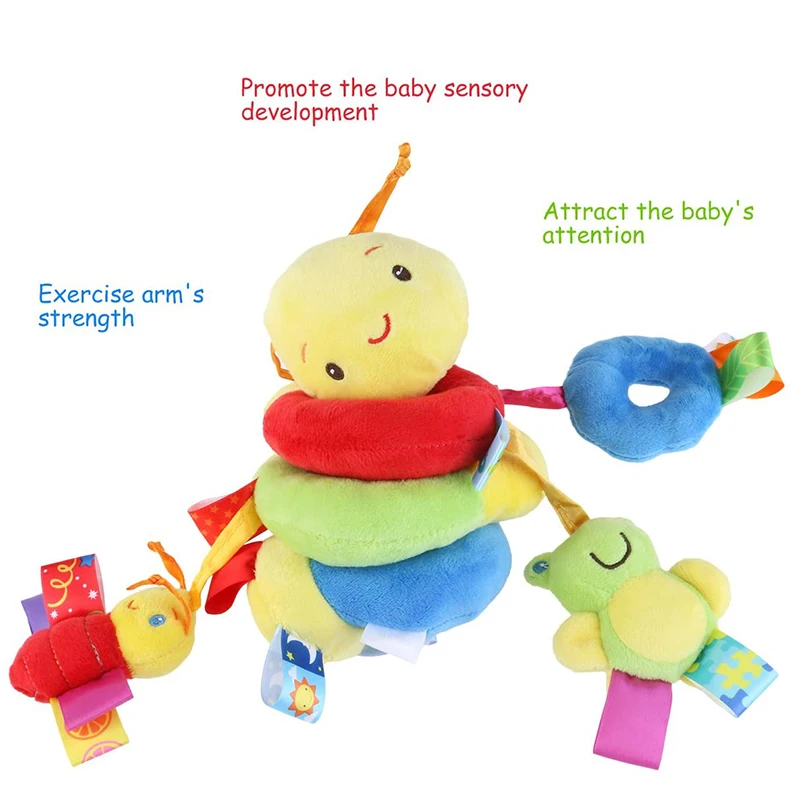 Детские плюшевые погремушки игрушки для детей возраста от 0 до 12 месяцев Колыбель