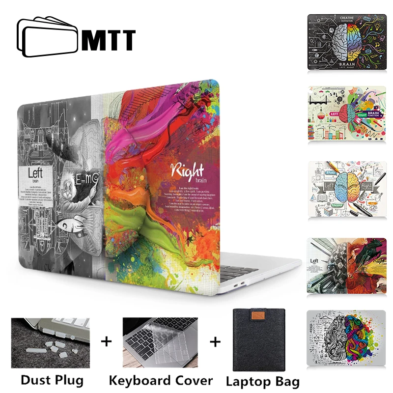 Чехол MTT Brain для Macbook Air Pro retina 11, 12, 13, 15 дюймов с сенсорной панелью, Жесткий Чехол 13,3 '', чехол для ноутбука+ чехол для клавиатуры