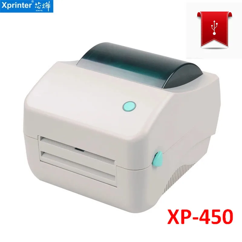 Принтер штрих-кодов Xprinter 450B 150 мм/сек. принтер для печати с максимальной шириной 108