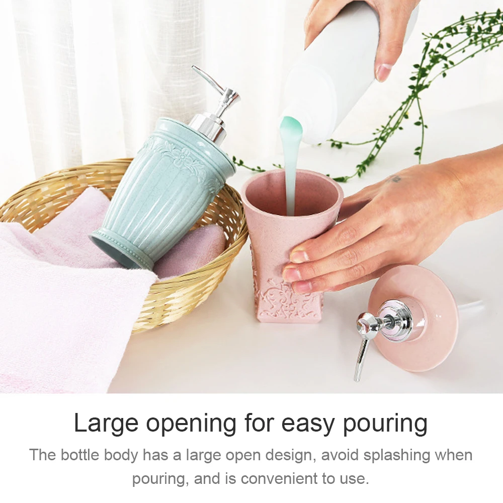 400 мл Ручной портативный многоразовый флакон с прессом пустая дорожная упаковка