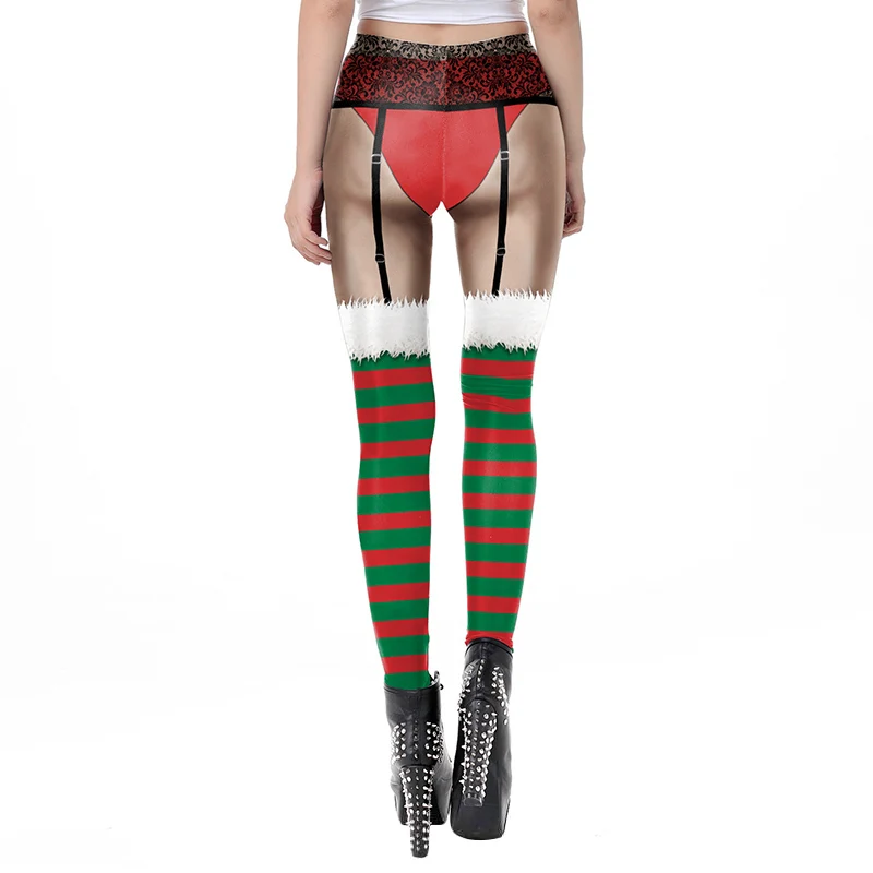 

Hot Women Fashion pattern type of Christmas cartoon add more interesting to the leggings, which make you High-elastic Leggings