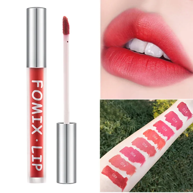 1 шт. бархатная матовая губная глазурь ледяной туман поверхность блеск для губ