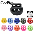 10 шт. цветной 2 отверстия диаметр 6 мм Овальный Шнур Блокировка стопор переключатель для Паракорда шнурок шнур шнурок для одежды DIY части