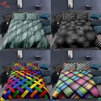 homesky colorful weave bedding set duvet cover queen double king twin with pillowcases 23pcs bedroom high end luxury bed sets