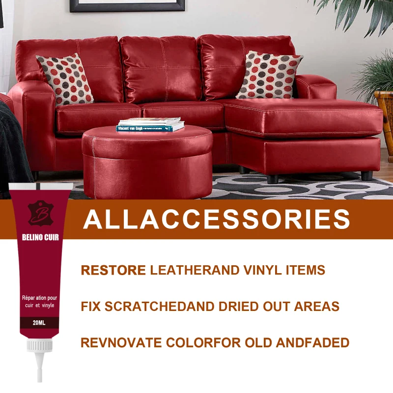 20 мл для ремонта гель Цвет ремонт за кожаными изделиями бытовой уборки кожаное