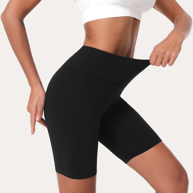

Pantaloncini da ciclismo neri da palestra per motociclisti da donna