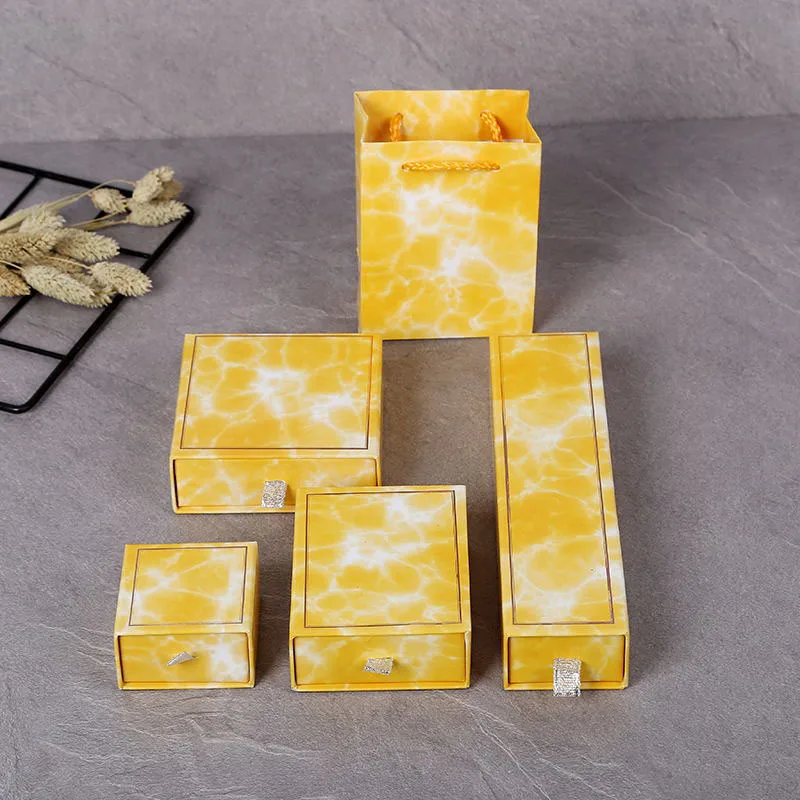 

6 шт., картонные коробки для ювелирных изделий