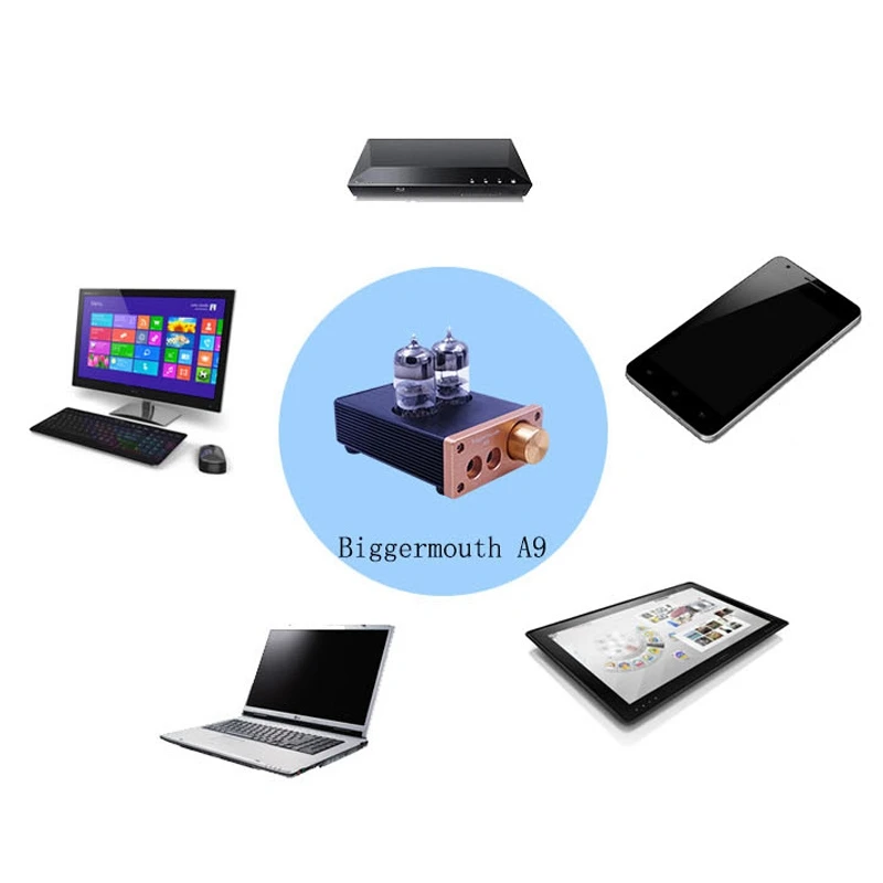 A9 усилитель для наушников Fever Grade HiFi ламповый 12 В Настольный DIY вакуумный мощности