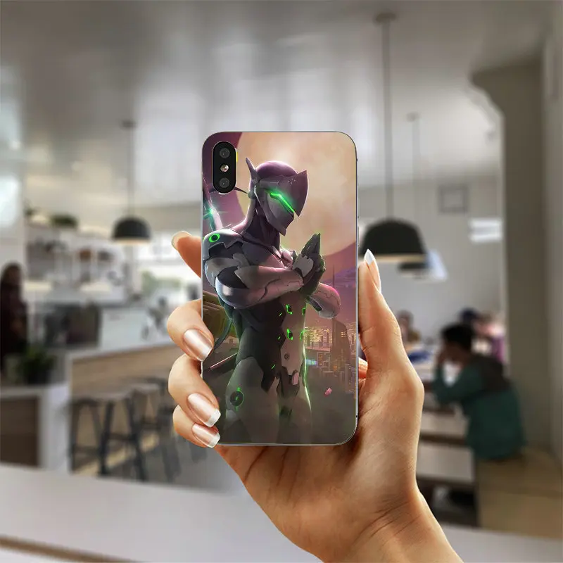 Picture 1 Мягкие силиконовые чехлы Genji Overwatchs для iPhone X XR XS Max 10 7 6 6s 8 Plus 4 4s 5 5S SE 5C - Цвет: Picture 1