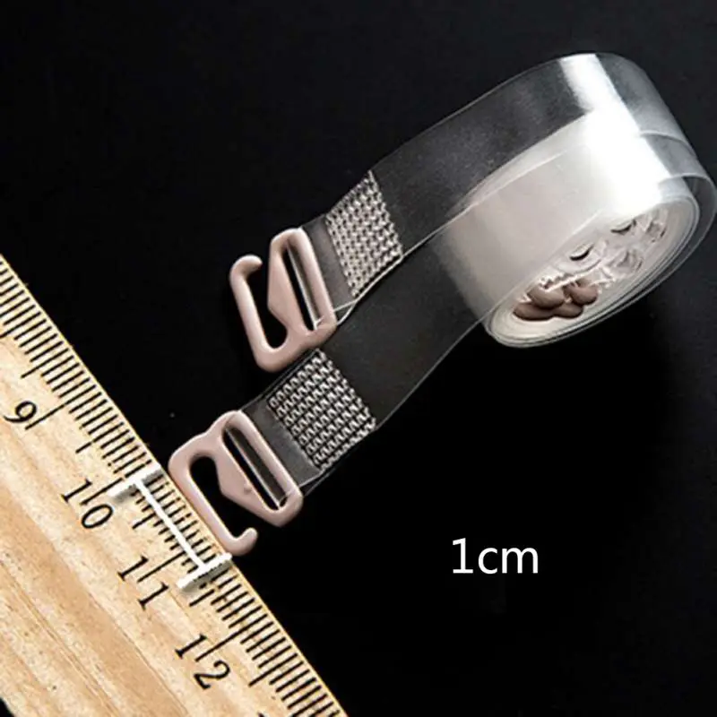 

Metal Buckle Bra Straps Belt Women's Elastic Transparent Silicone Frosted Bra Straps Adjustable Intimates Accessories