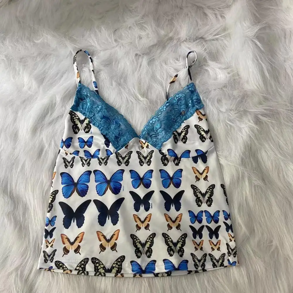 Женский летний укороченный топ MONMOIRA с вышивкой и открытой спиной Y2K сексуальные