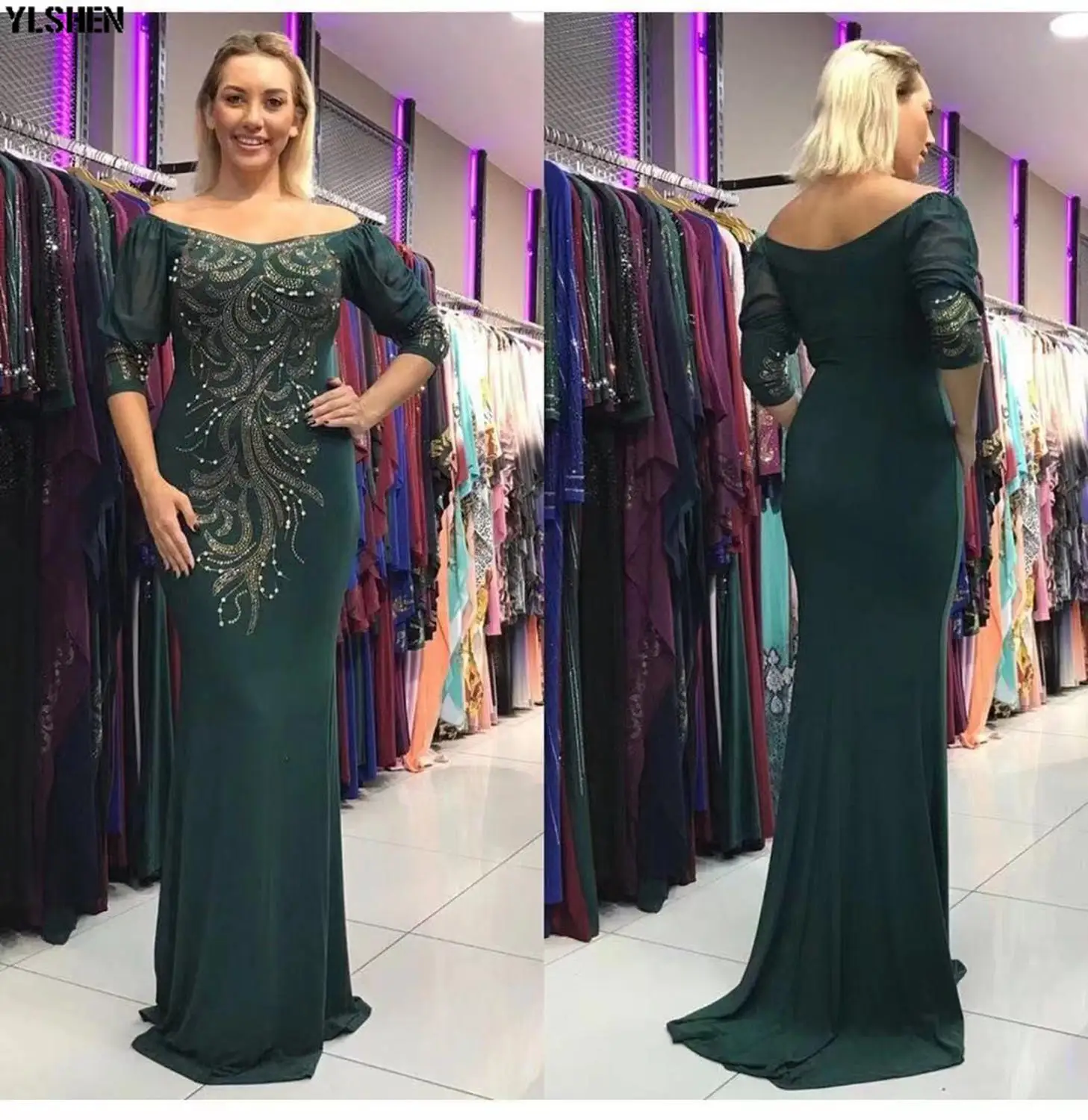 2019 модная африканская одежда платья для женщин Дашики мусульманское длинное