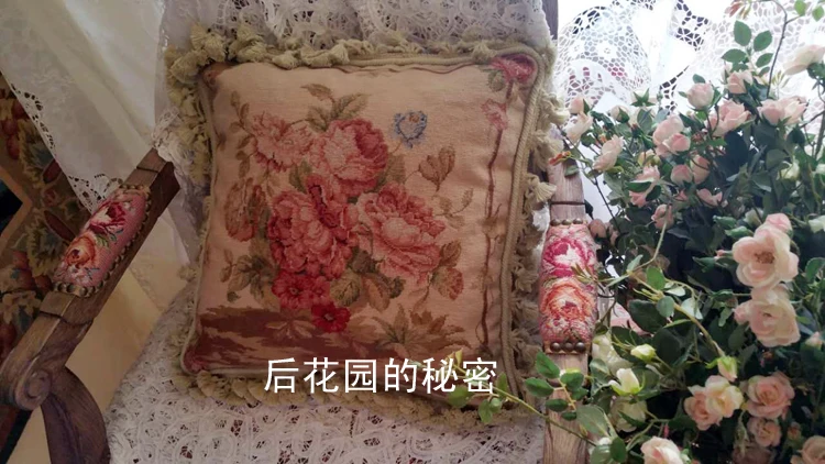 

needlepoint pillows [special] All Wool Handmade Velvet Embroidery Cushion Cover