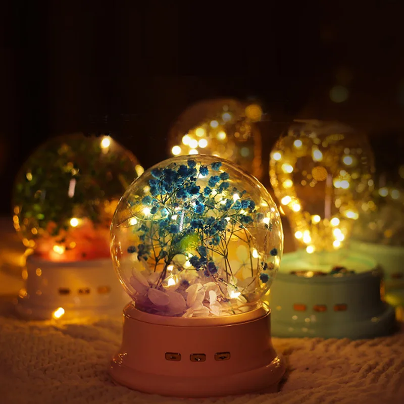

Креативный подарок Flowerlight, бутылочка для желаний, вечная жизнь, цветок, Bluetooth-динамик, TF-карта, нескользящий USB-интерфейс