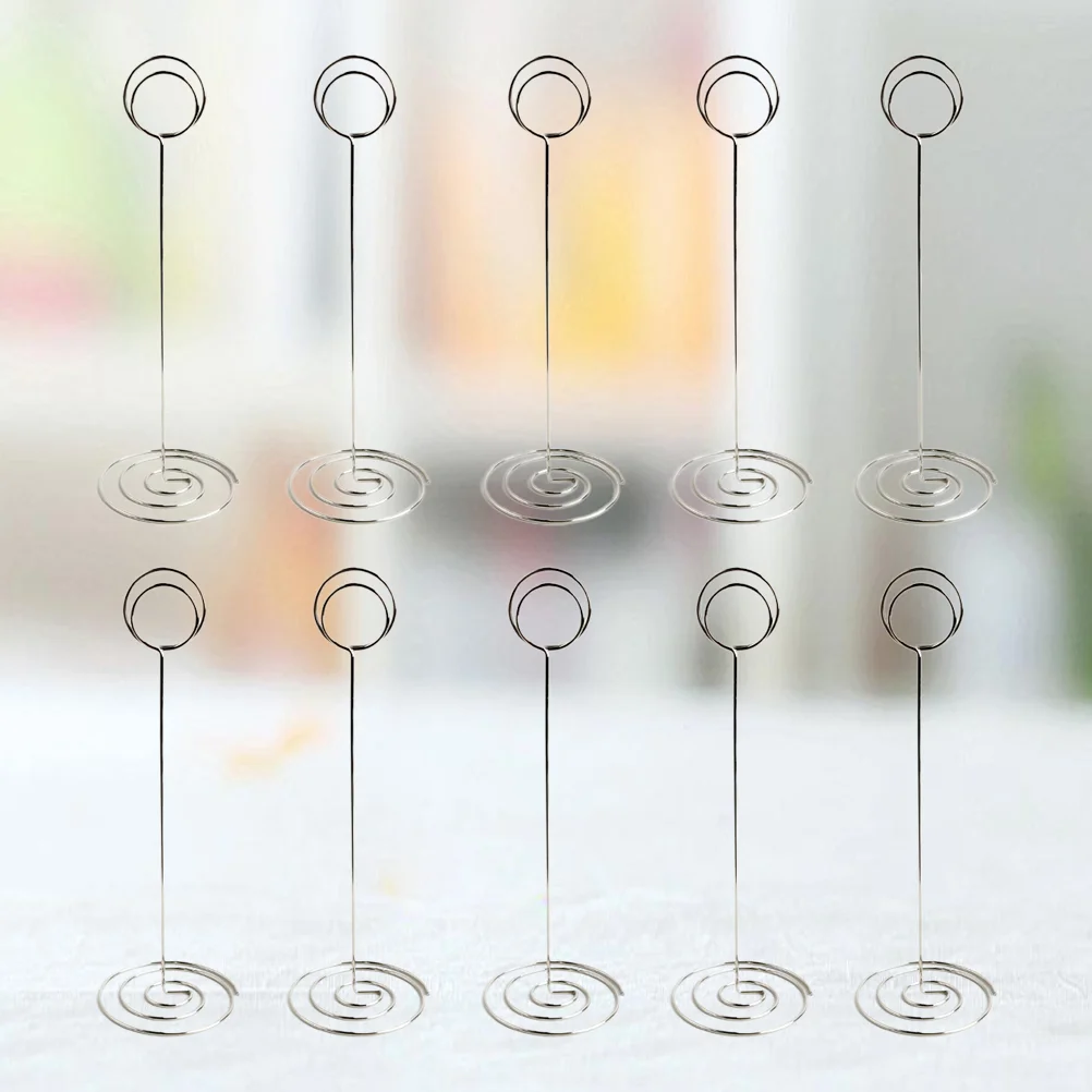 

10PCS 220mm Round Shape Holder Creative Iron Art Memo Clips Desktop Adornments Holder
