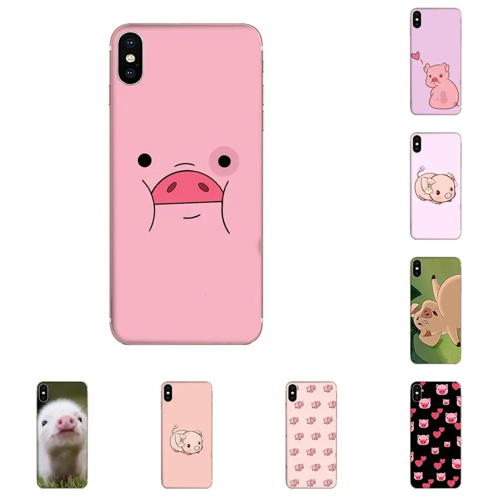 Милый мультяшный поросенок для Apple iPhone 11 Pro X XS Max XR 4 4S 5 5C 5S SE 6 6S 7 8 Plus мягкий ТПУ