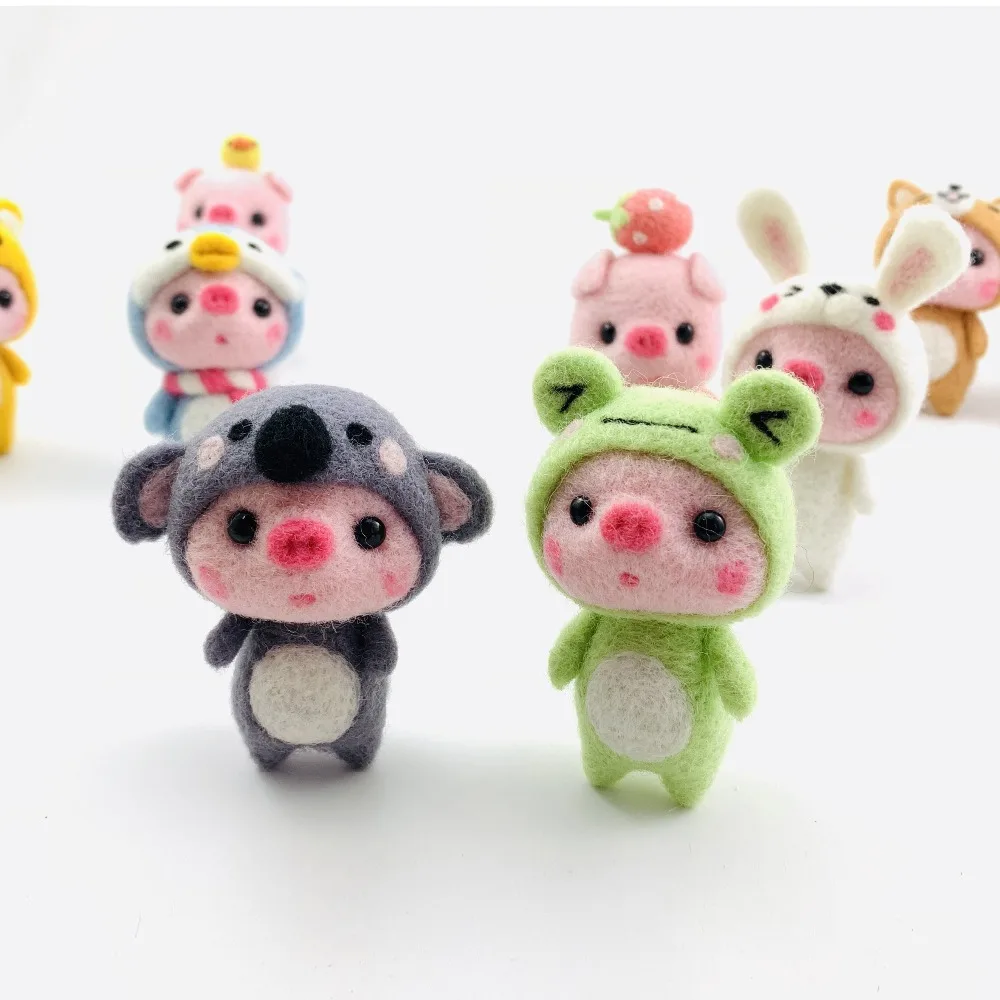 Non-Готовые фетр Дети творческие прекрасный розовый поросенок ручной работы