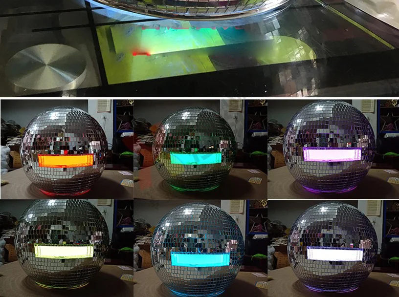 Glass ball led light helmet catwalk mirror men Hat disco performance Model Ballroom dance headwear singer stage show wears | Тематическая