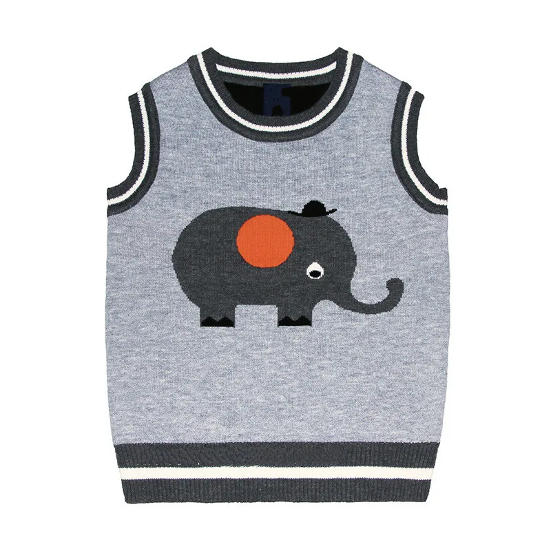 Осенне-осенний свитер для маленьких мальчиков жилет милая хлопковая одежда топы