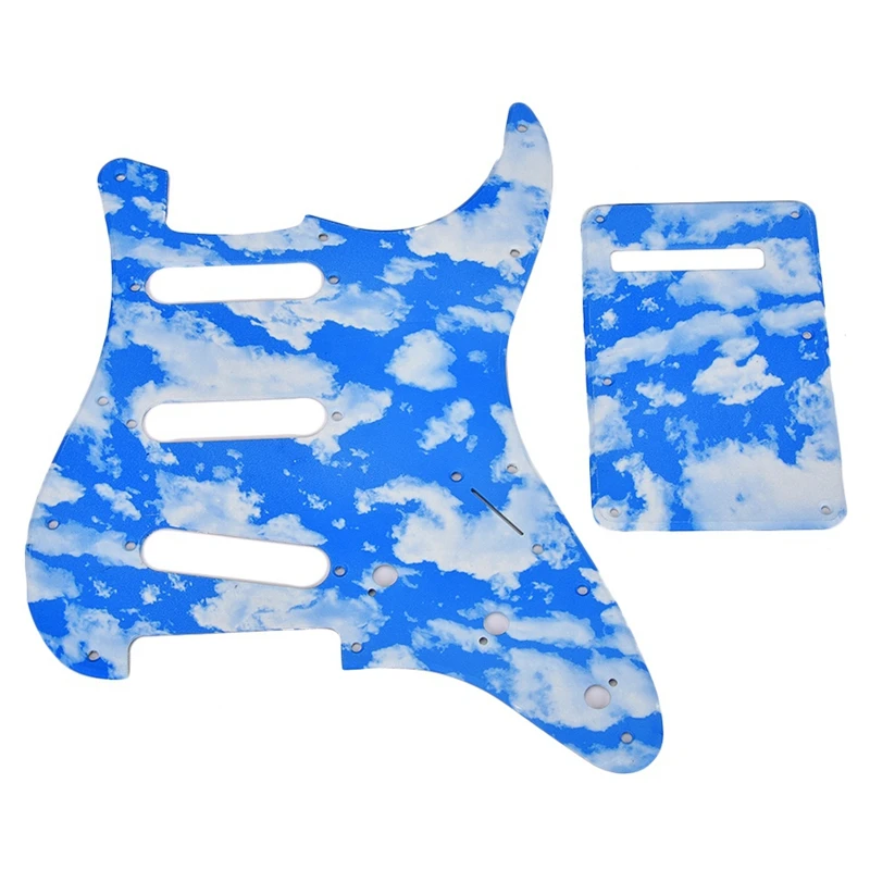 ПВХ одна катушка Pickguard пикапы Shroud набор для Fender Stratocaster электрогитара Strat (GSSS16)