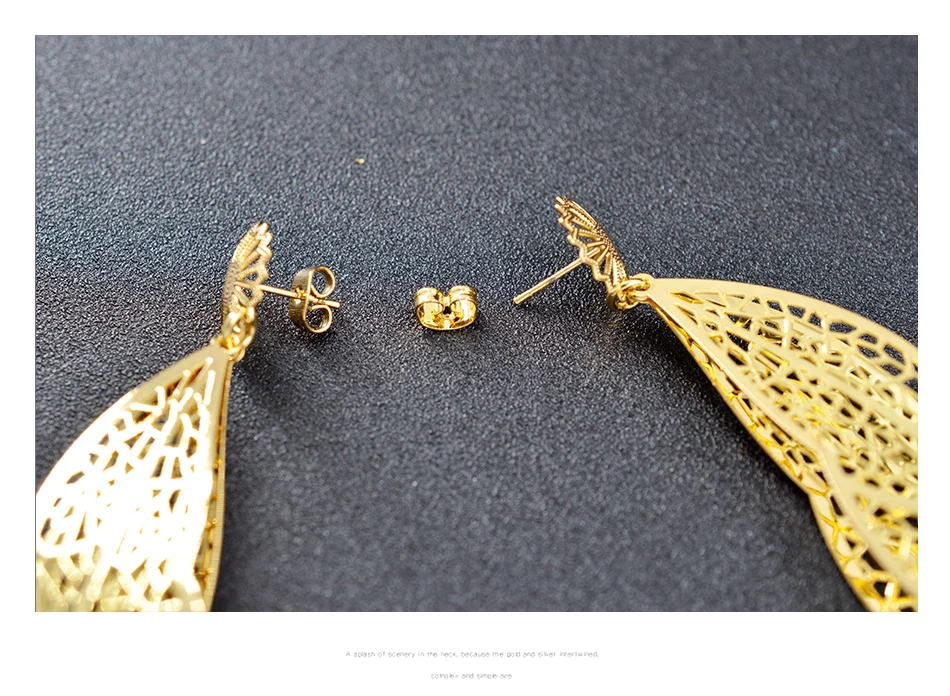 Sunny Jewelry, богемные Ювелирные наборы для женщин, серьги, ожерелье, большая медная фурнитура ювелирных изделий для свадьбы, юбилея, вечерние