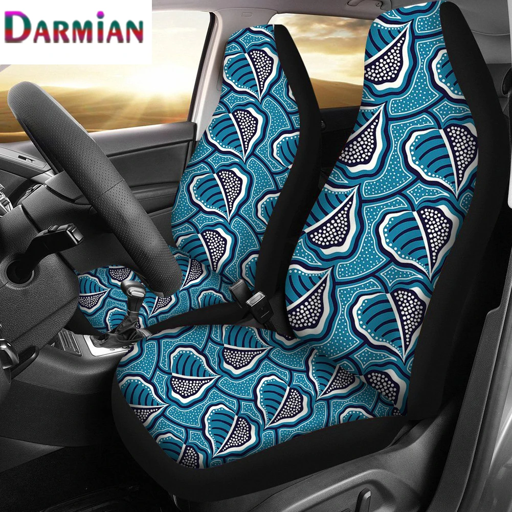 

DARMIAN African Tribal Flowers Fashion Brand Design Car Seat Covers Car Front Seat Covers Car Interior Accessories Full Set of 2