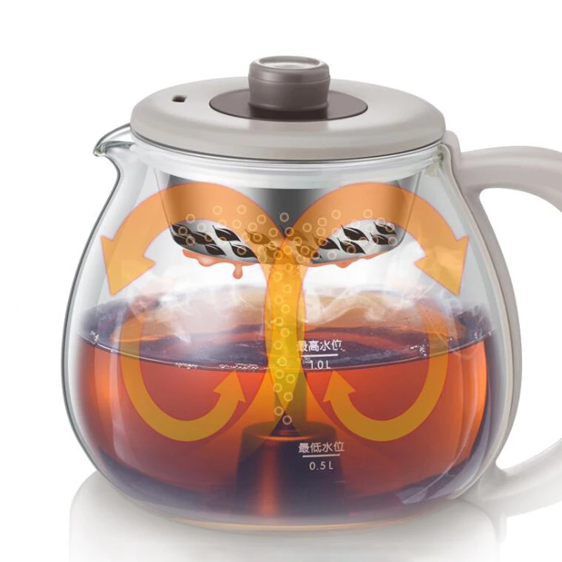 Электрический чайник для здоровья бытовой полностью автоматический стеклянный
