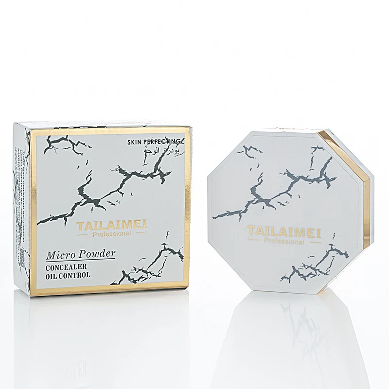 Мраморная пудра для макияжа лица 2 цвета бронзер хайлайтер мерцающая