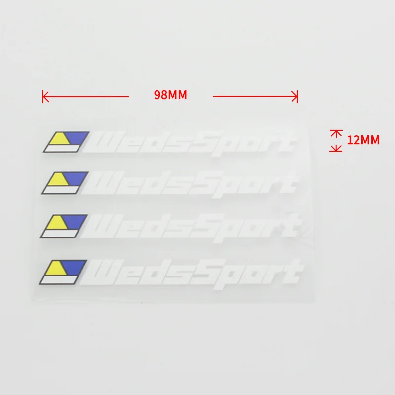 

4 шт./компл. автомобильный Стайлинг JDM наклейка на колесо WedsSport RACING ПВХ украшения обод шины наклейки водонепроницаемые