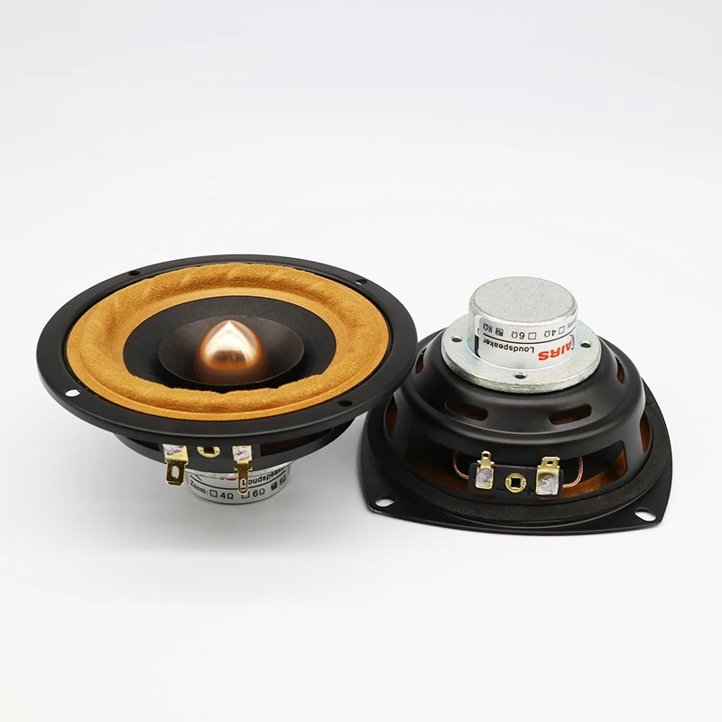 

15-30W 4-inch Full-range Speaker 4/8 Ohm Neodymium HiFi Audiophile Speaker Square/Round Home Theater Car Modification A Pair