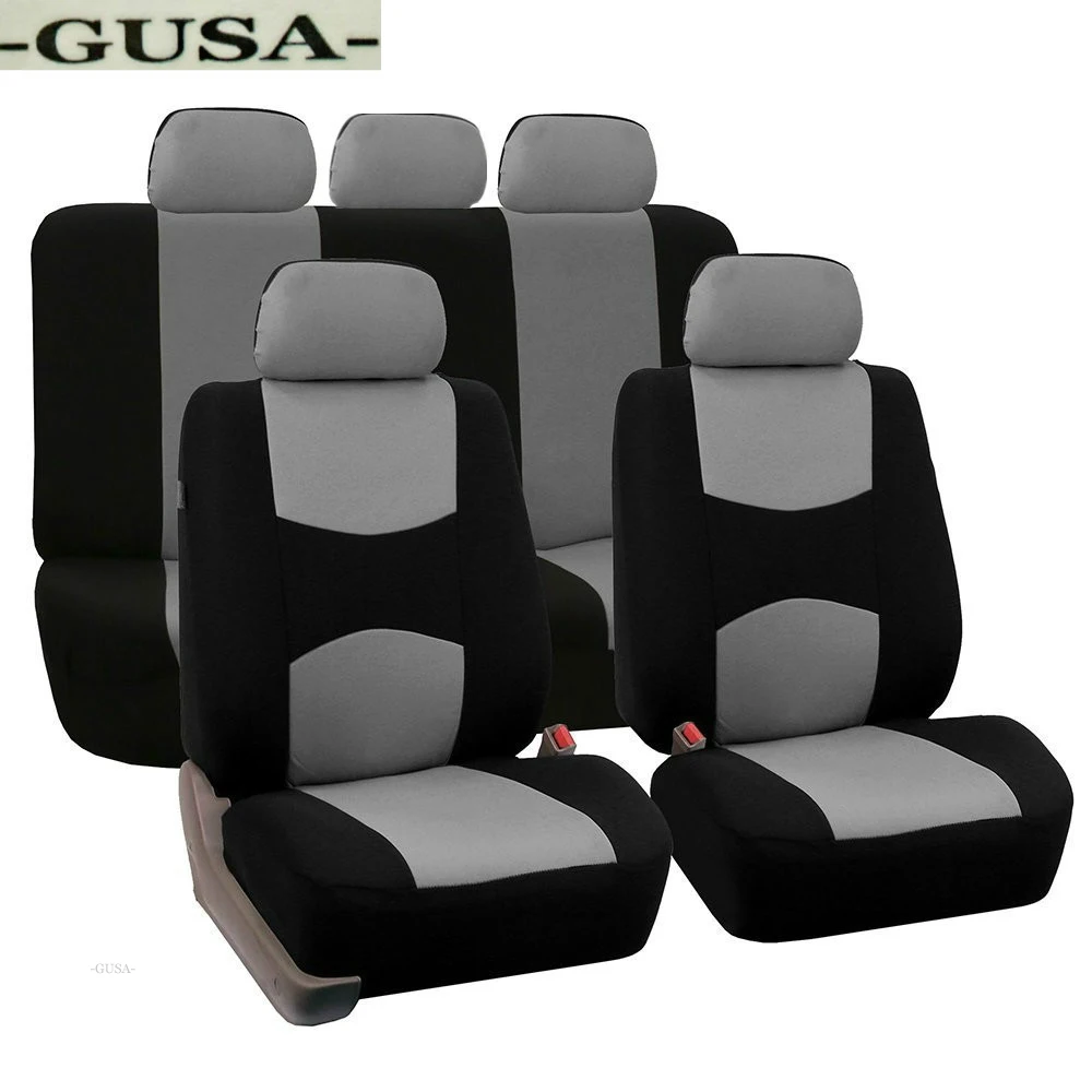 

(Front + Rear) Special GUSA car seat covers For Subaru forester Legacy Outback Tribeca XV BRZ 2019 2016 2015 Seat Protector