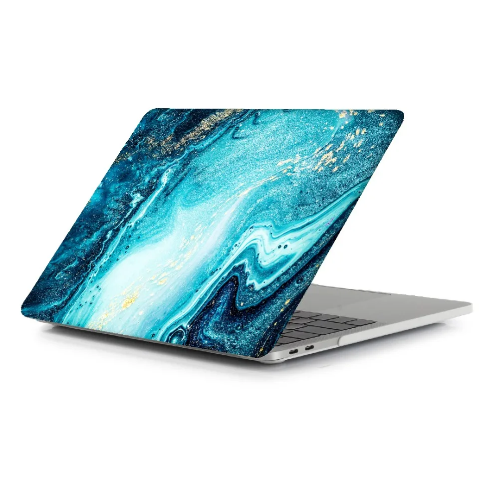 Мраморный чехол для ноутбука Apple MacBook Touch ID A1932, Air 13 Pro retina 11 12 13 15 Pro 13,3 15,4 Touch Bar+ чехол для клавиатуры