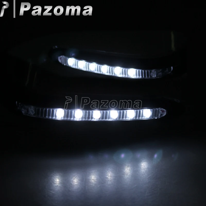 Руль мотоцикла Handguards w/светодиодный сигнал поворота Dirt Bike ручные охранники для Streetfighter Yamaha Honda Suzuki ATV TDM 850 900