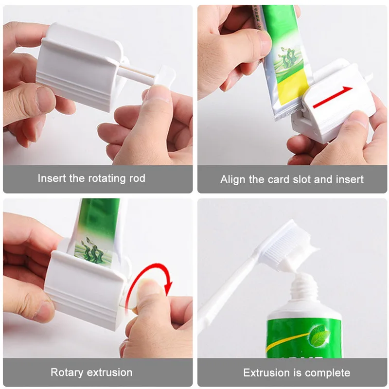 

Bathroom Accessories Toothpaste Dispenser Multi-Functional Ointments Tooth Paste Tube Squeezer Rolling Holder Presse-Dentifrice