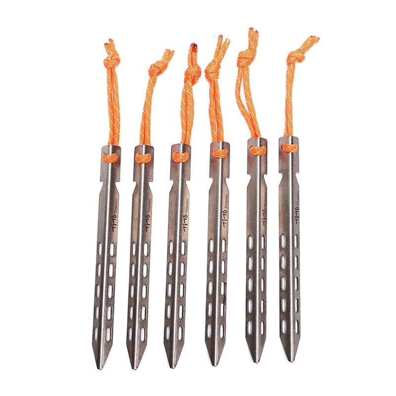 Из титана для палатки колышек V Форма титановый шип защищающая от ветра уличная