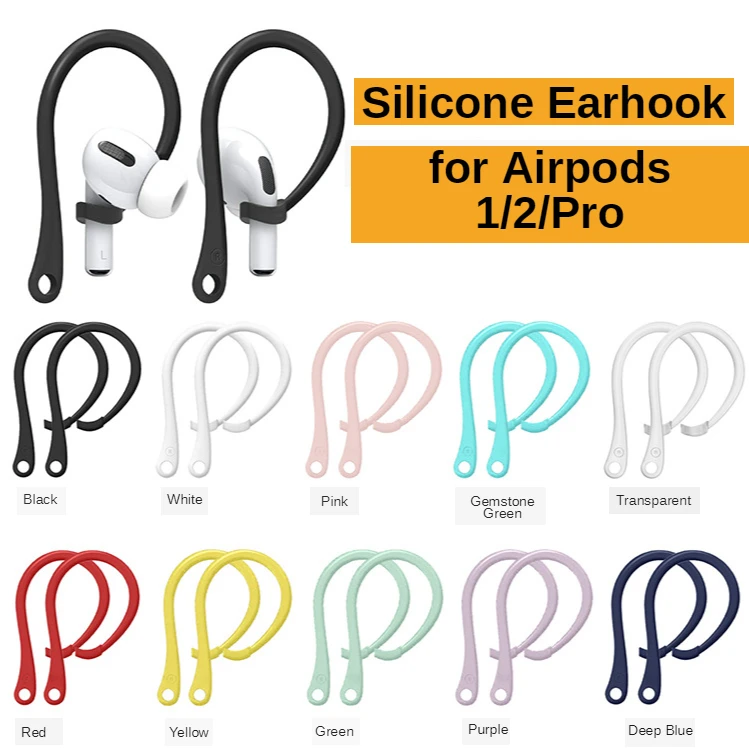 

1 пара функция "антипотеря, наушное крепление для Apple Airpods Pro Airpods 1 2 ушной крючок держатель силиконовые наушники аксессуары для защиты от паде...