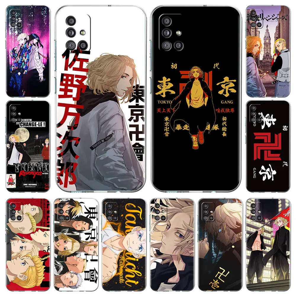 

Stylish Smartphone Case for Samsung Galaxy A51 A71 A21s A31 A12 A72 A32 Back Soft Cover A52 Funda Tokyo Revengers Manjiro Sano