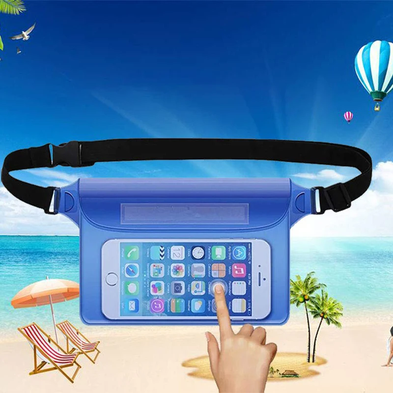 

Hot Waterproof Sealing Drift Diving Swimming Waist Bag Skiing Snowboard Underwater Dry Shoulder Bag for Sports Phone Cover