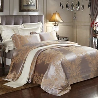 mulberry silk pure cotton embroidery four piece bedding silk multi piece bedding model room bed linings household products