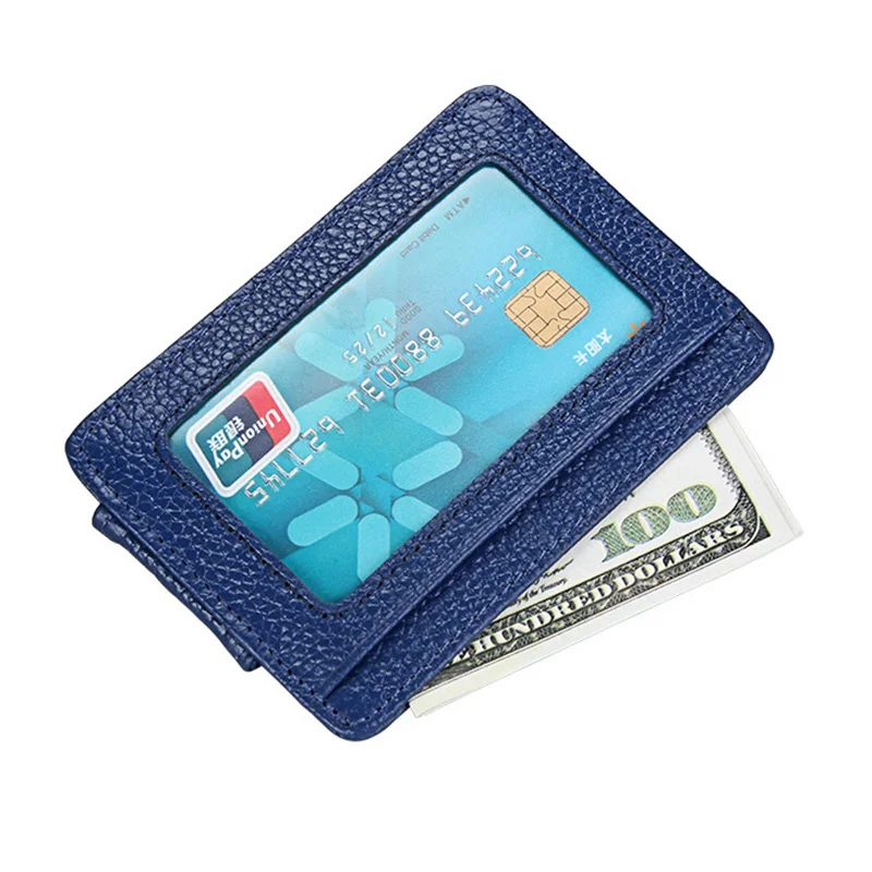 Модный мужской кошелек из натуральной кожи зажим для денег магнитный женщин