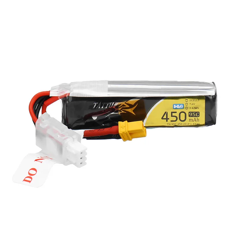 1/2/4 шт. татту 7 6 V 450 мА/ч 95C 2S HV 4 35 пакет XT30 Plug Lipo Батарея для Betafpv квадролет с